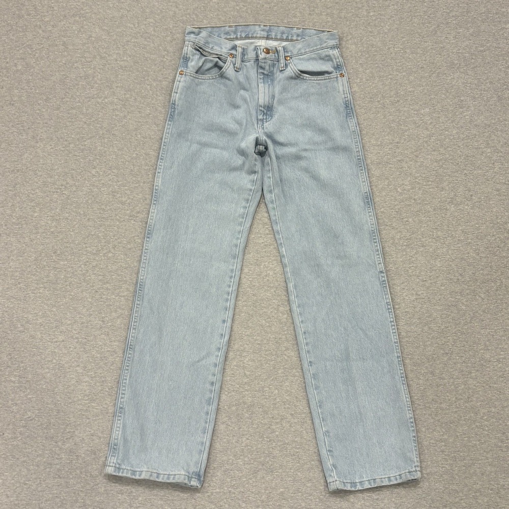 Wrangler Cowboy Cut Jeans Men's Size 28x32 Blue Light Wash Denim 1013MWZGH